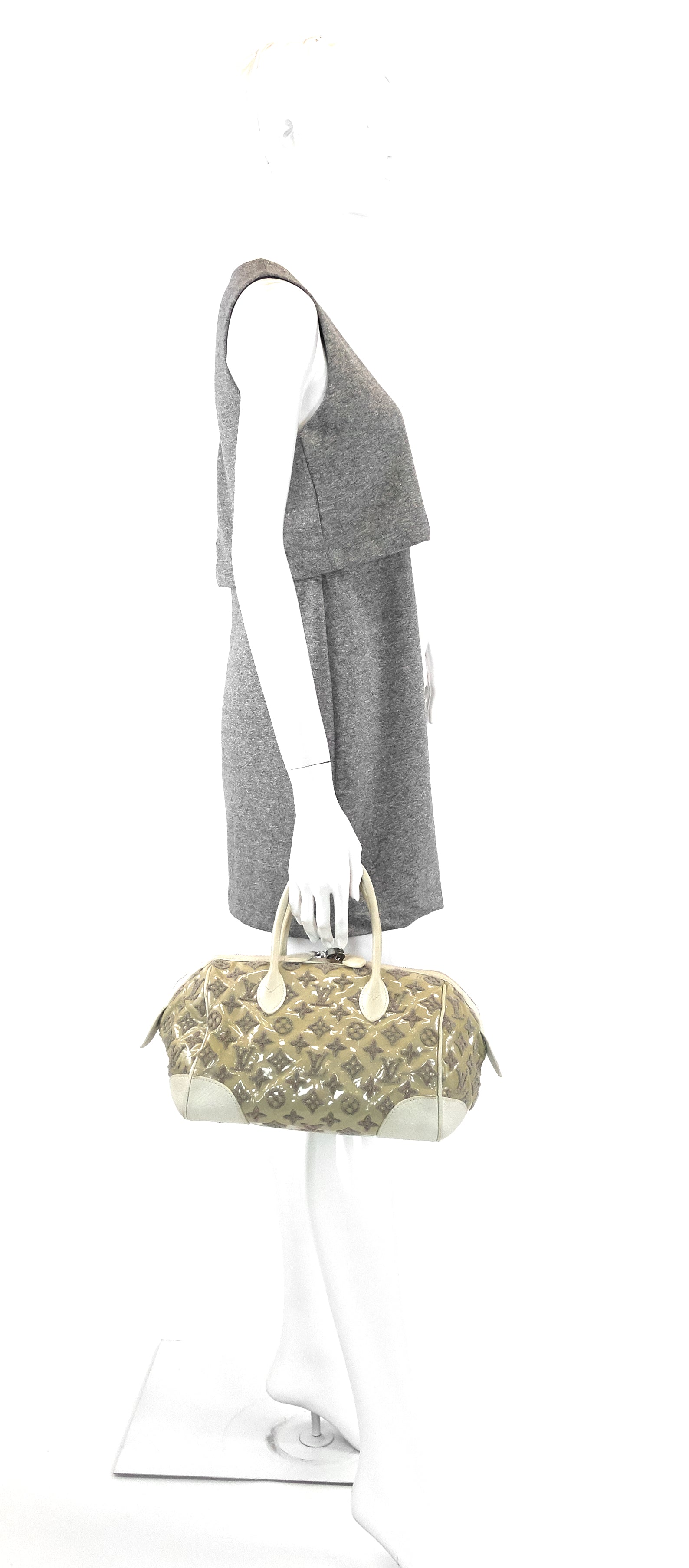 Brown Louis Vuitton Monogram Reverse Petite Boite Chapeau Necklace Bag   Designer Revival