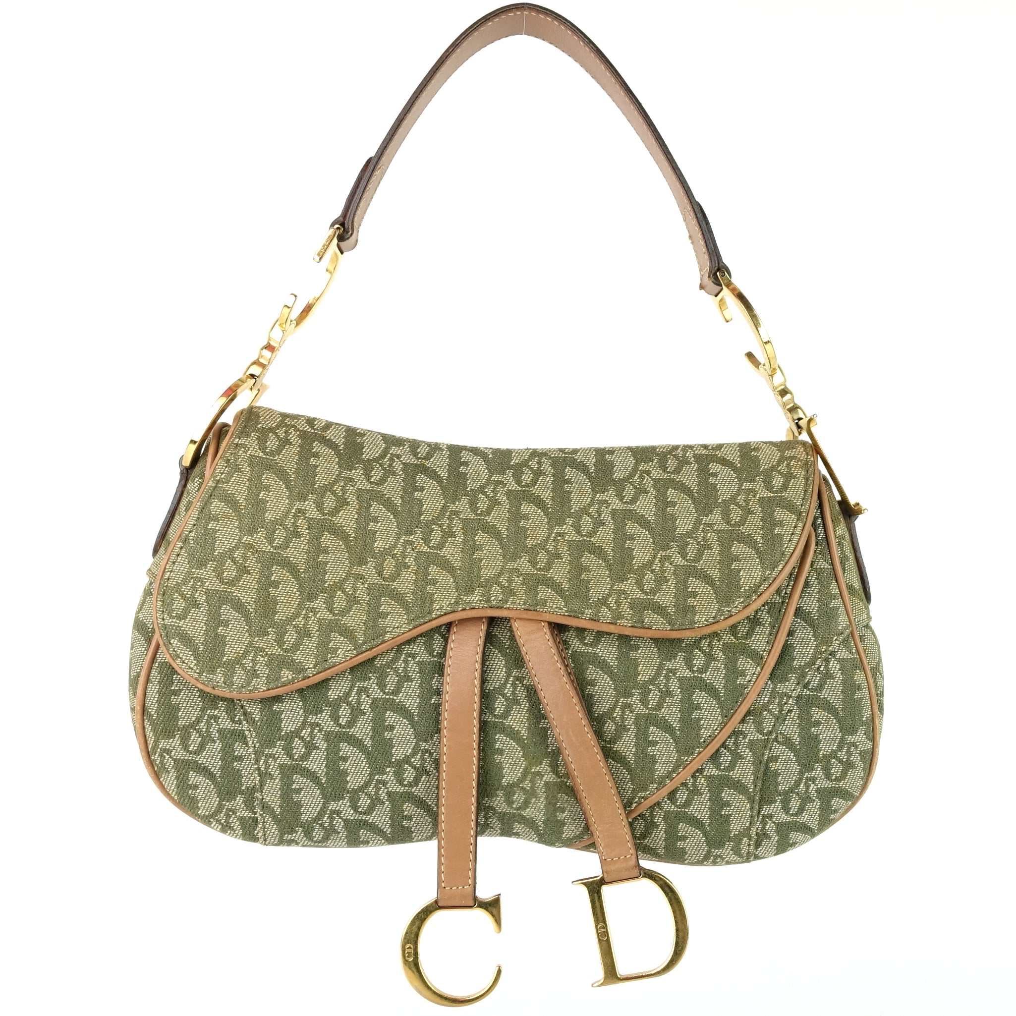 Christian Dior preowned Trotter Double Saddle Shoulder Bag  Farfetch