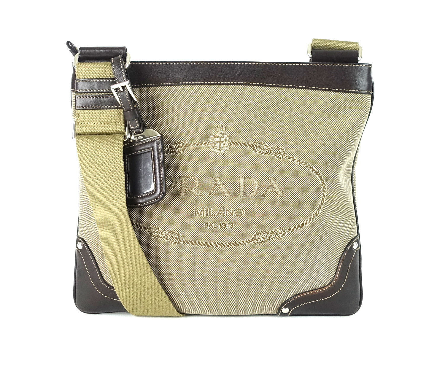 Prada canvas crossbody bag outlet