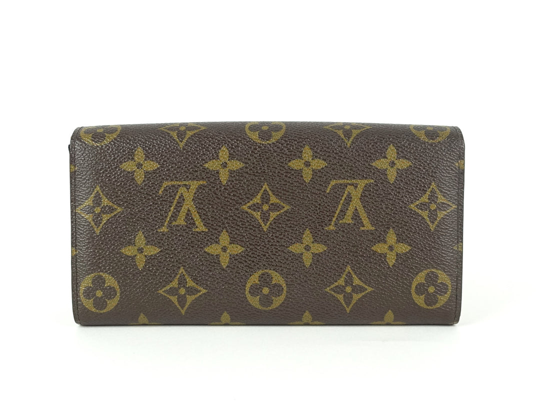 sarah monogram canvas wallet